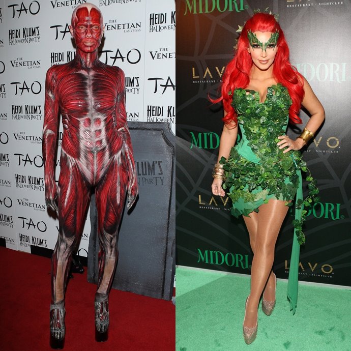 Montaje Heidi Klum Y Kim Kardashian Halloween
