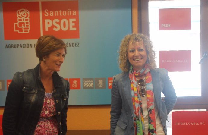 Puerto Gallego Y Rosa Eva Díaz Tezanos En Un Acto En Santoña