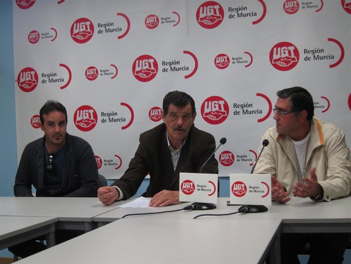 Pedro Cánovas (Centro), Antonio J. Lorente (Izq), Juan Pedro Saura (Dcha)