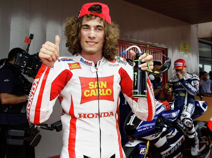 Marco Simoncelli En Montmeló