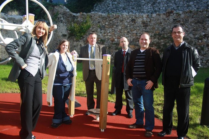 Parque San Marcial En Laredo, Con El Alcalde