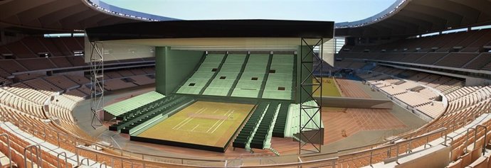 Recreación De La Cubierta Del Estadio De La Cartuja