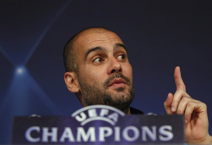 Pep Guardiola, En Rueda De Prensa