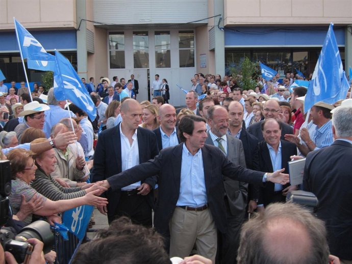 José María Aznar, En Su Entrada A Un Acto Político Del PP