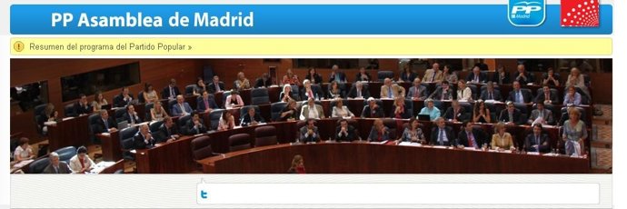 Nueva Web Del PP De La Asamblea De Madrid