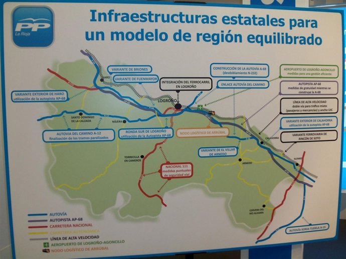 Mapa De Infraestructuras Del PP