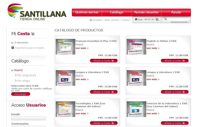 Tienda Online Santillana