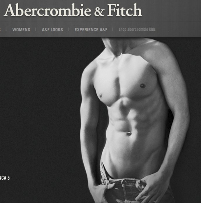 Pantallazo De La Página De Abercrombie & Fitch 