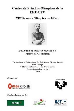 Cartel De La XIII Semana Olímpica De Bilbao