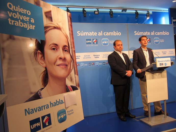 Villanueva Y Sayas Presentan La Campaña De La Coalición UPN-PP.