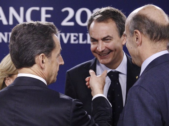Zapatero Y Sarkozy En La Cumbre Del G-20 En Cannes