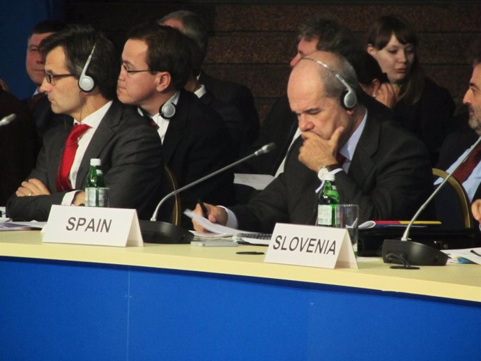 Manuel Chaves, Durante La Conferencia De Ministros Del Consejo De Europa