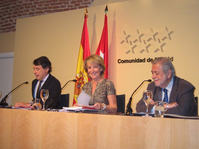 González, Aguirre Y Beteta En Rueda De Prensa Posterior Al Consejo De Gobierno