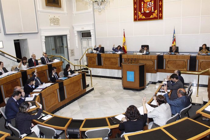 Imagen Del Pleno De La Diputación De Alicante