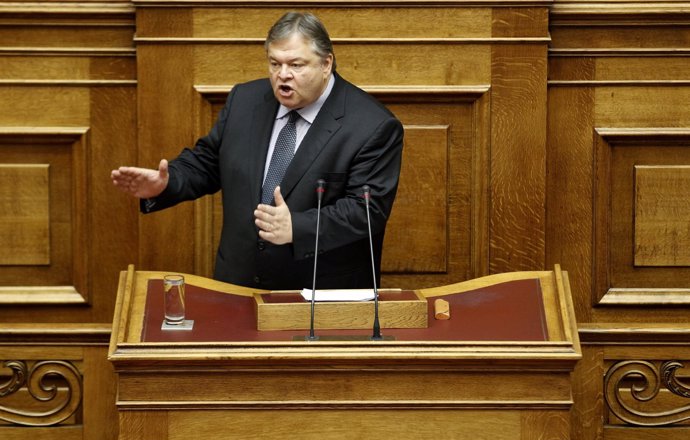 El Ministro De Economía De Grecia, Evangelos Venizelos