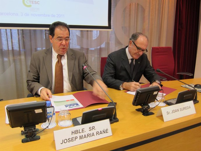 Josep M. Rañé (CTESC) Y Joan Sureda, Director General De Industria