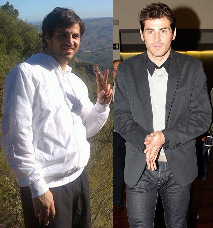 Montaje De Cesc Fábregas E Iker Casillas 