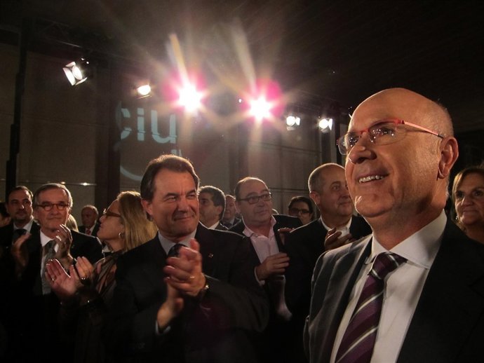 X.Trias, A.Mas Y J.A.Duran En El Inicio De Campaña De Las Generales