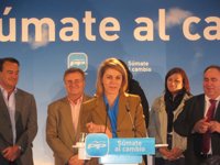 Cospedal arranca la campaña pidiendo el voto para el PP para volver a repetir "el milagro español"