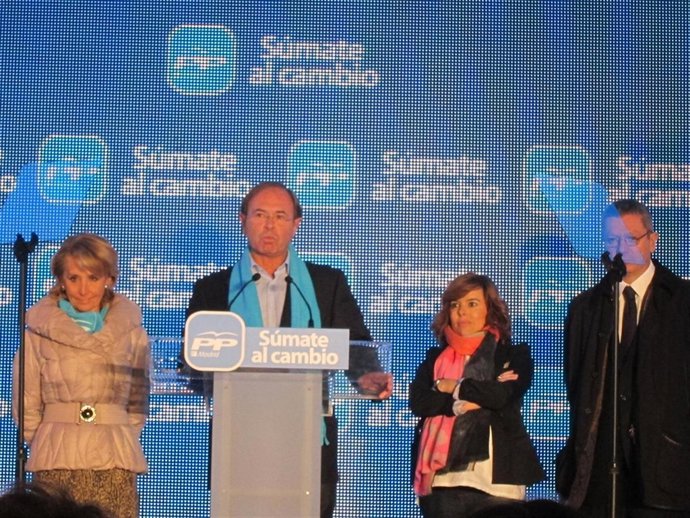 Aguirre, García Escudero, Sáenz De Santamaría Y Gallardón Abren La Campaña