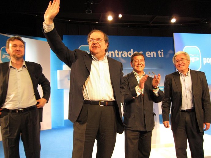 Juan Vicente Herrera  Durante El Cierre De Campaña En Burgos.