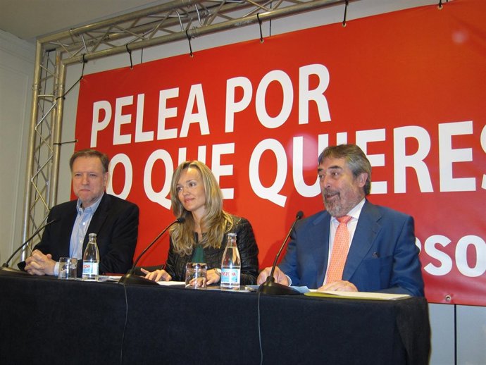 Marcelino Iglesias, Pilar Alegría Y Juan Alberto Belloch (PSOE)