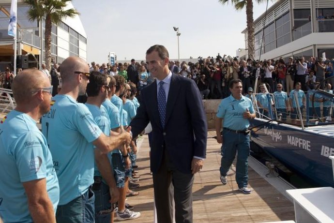 Príncipe Felipe Team Telefónica Vela VOR