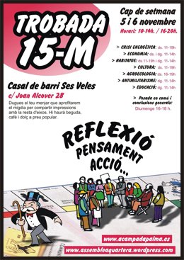 Cartel De Las Jornadas De Los Indignados