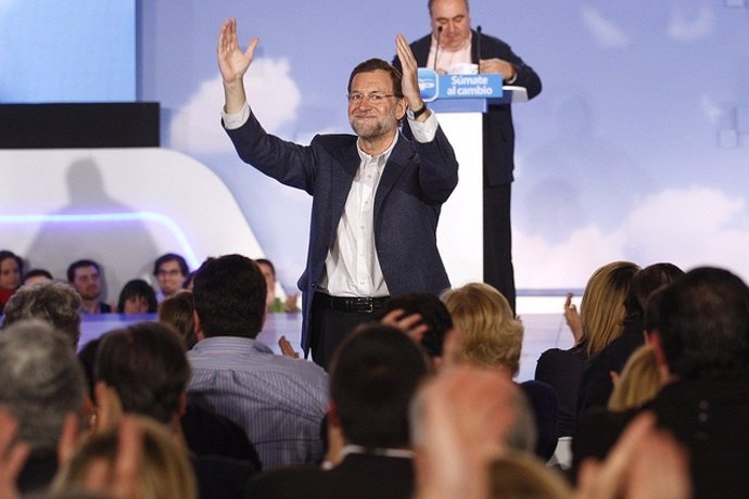 Rajoy En Un Acto De Campaña En Toledo