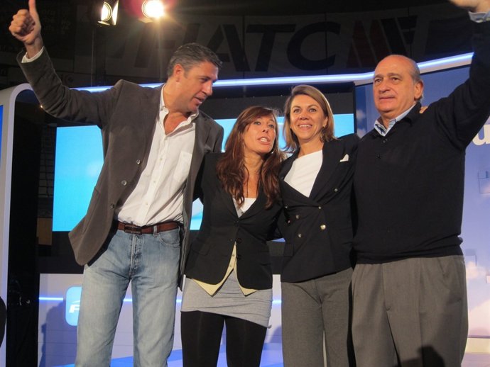 X.G.Albiol, A.S.Camacho, M.D.Cospedal Y J.Fdez.(PP)