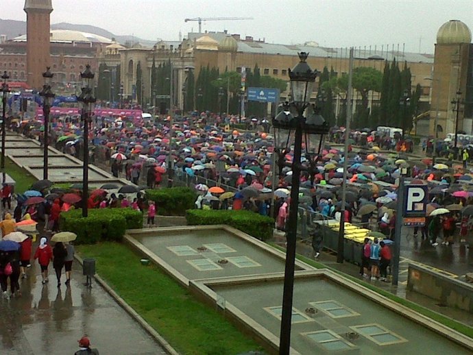 Carrera De La Mujer Contra El Cancer De Mama En Barcelona