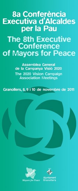 Cartel De La VIII Conferencia Alcaldes Por La Paz