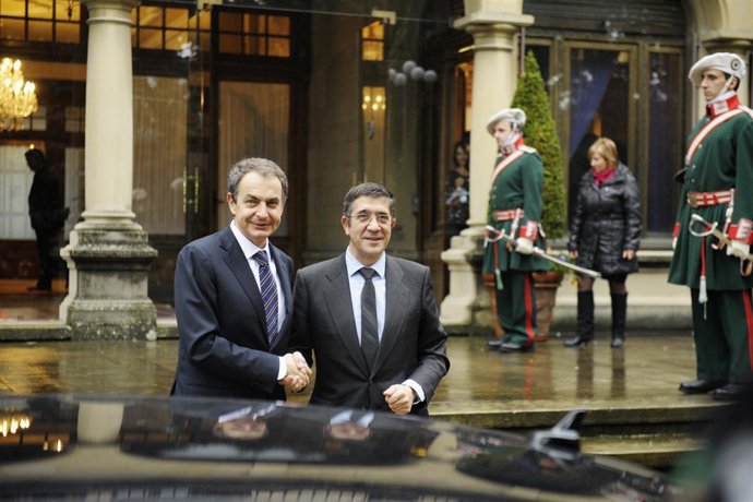El Lehendakari, Patxi López, Recibe Al Presidente De Gobierno, Zapatero
