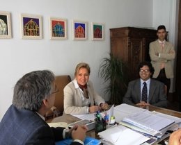 Reunión Del Alcalde De Currilabat (Costa Rica) Con El Ayuntamiento De Zamora