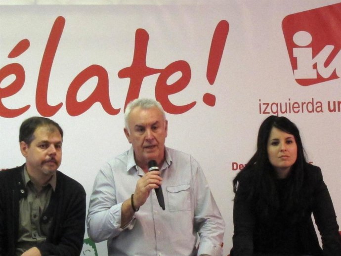 Cayo Lara, Con Víctor Domínguez Y Esther López