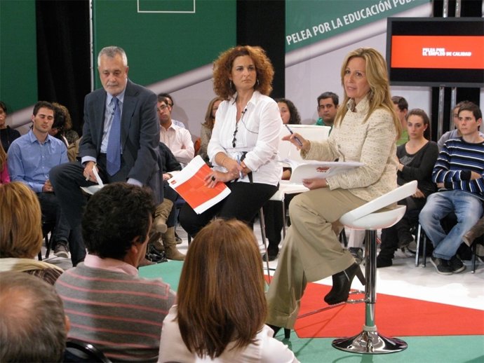 Griñán, Serrano Y Jiménez En Un Encuentro Sobre Educación