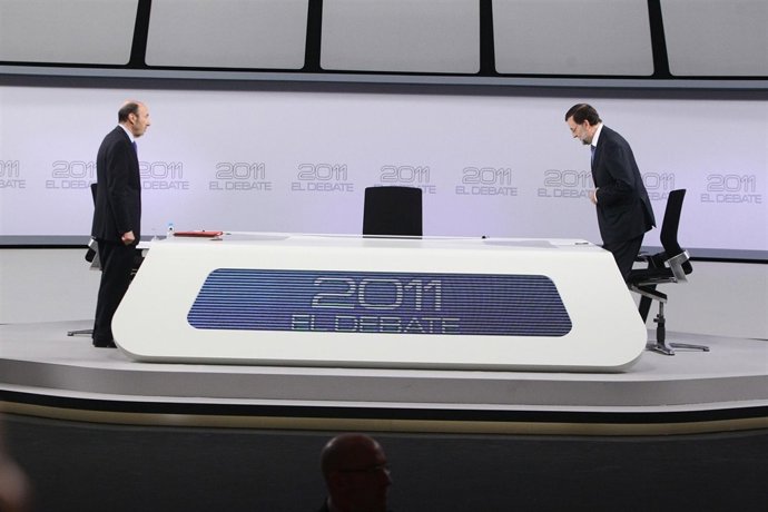 Rajoy Y Rubalcaba En El Debate