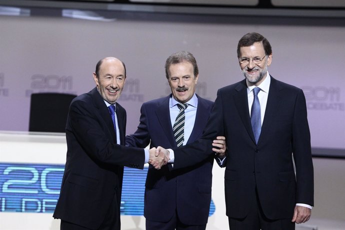 Rajoy Y Rubalcaba En El Debate 