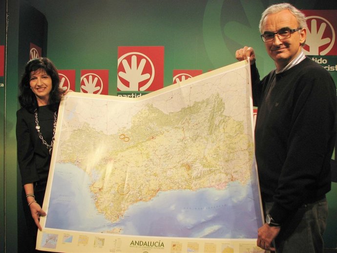 Mapa De Andalucía Que El PA Va A Enviar A Mariano Rajoy