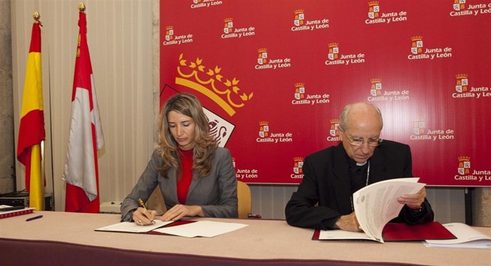 La Consejera De Cultura Firma Un Convenio Sobre Patrimonio Cultural De La Iglesi