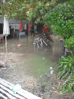 Inundaciones En El Barrio De Txomin Enea De San Sebastian
