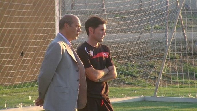 Del Nido, Junto A Marcelino En El Entrenamiento 