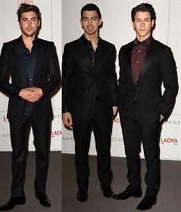 Montaje De Zac Efon, Joe Y Nick Jonas En La Gala LACMA 