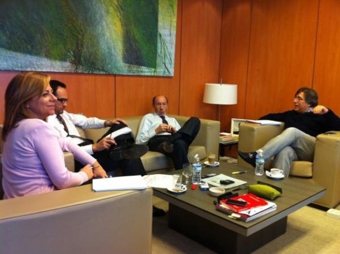 Rubalcaba Con Su Equipo