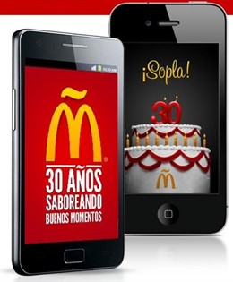 Aplicación 30 Aniversario Mcdonald's