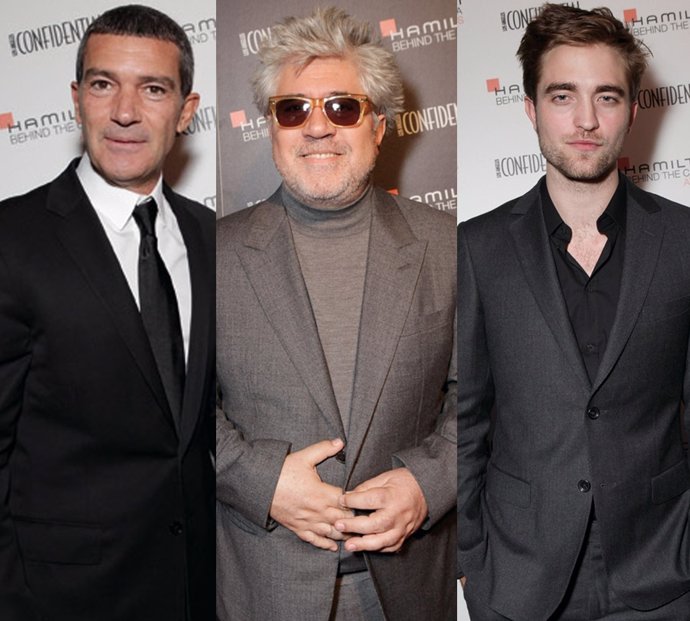 Antonio Banderas, Pedro Almodóvar Y Robert Pattinson, Montaje De Los Premios Ham