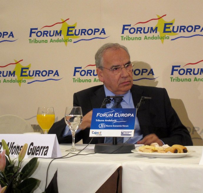 Alfonso Guerra, Hoy En El Fórum Europa. Tribuna Andalucía.
