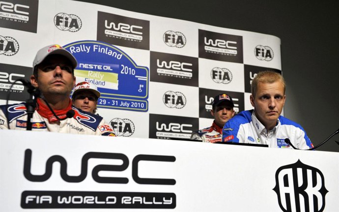 Loeb, Raikkonen, Hirvonen Y Ogier