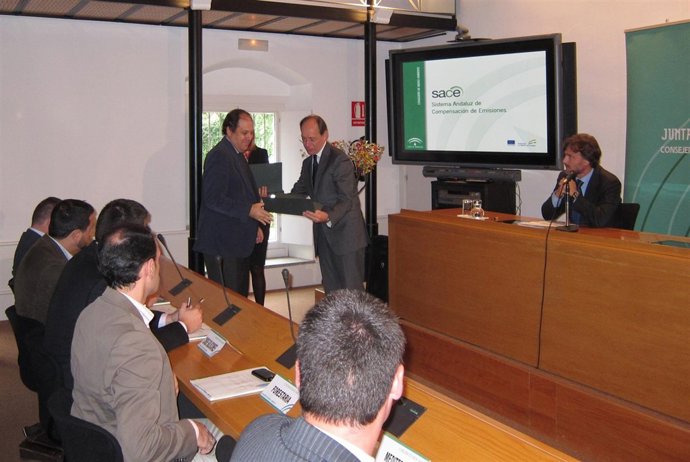 El Consejero De Medio Ambiente En El Acto De Adhesión Al SACE 