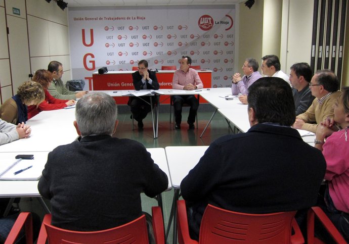 Momento De La Reunión PSOE-UGT